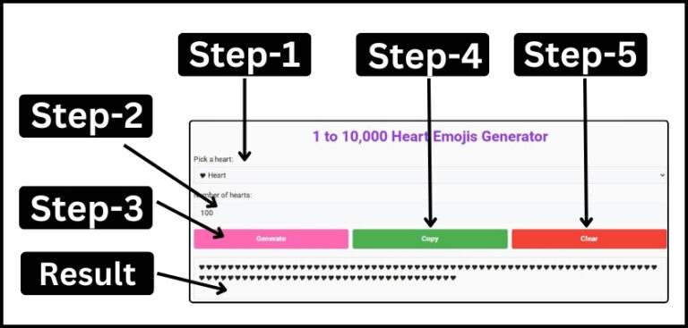 1 to 1000 Emoji Hearts [ ️🎔₊˚ෆ ️ ♥] Copy and Paste