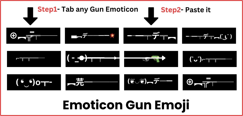 Emoticon Gun Emoji