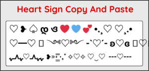 Heart Sign Copy and Paste [ ˚₊· ͟͟͞͞ დ━♡🎔]