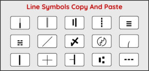 Line Symbols Copy & Paste [⎯ ┄ ┗ ┊╬ ⎼]
