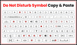 Do Not Disturb Symbol Copy and Paste [⊝:･☾:･-`⛔´- ⊝]