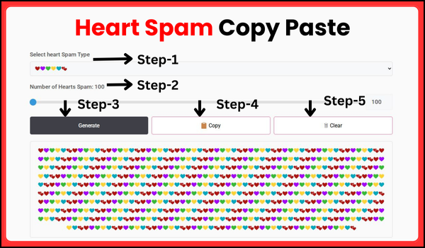 Heart Spam Copy & Paste