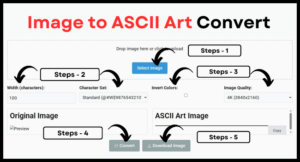 Image to ASCII Art Convert & Download 4K
