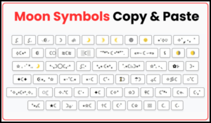 Moon Symbols Copy and Paste [☽ ˚☾🌙🌜☪︎⋆☾⁺₊]
