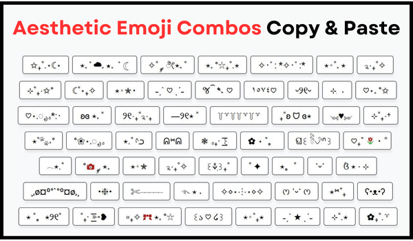 Aesthetic Emoji Combos