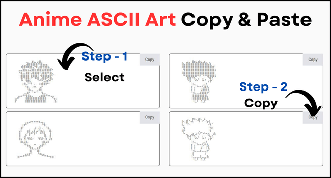 Anime ASCII Art Copy & Paste