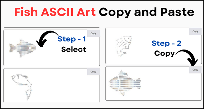 Fish ASCII Art Copy and Paste