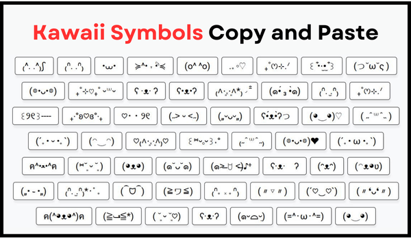 Kawaii Symbols Copy and Paste