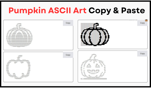 Pumpkin ASCII Art Copy and Paste