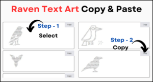 Raven Text Art Copy and Paste