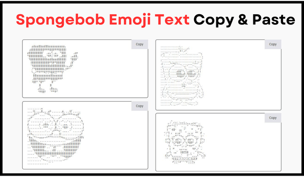 Spongebob Emoji Text Copy & Paste