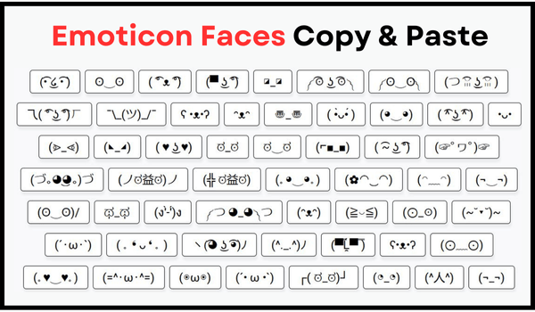 Emoticon Faces Copy & Paste