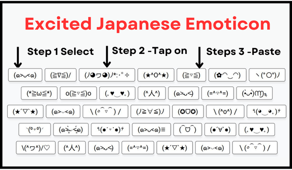 Excited Japanese Emoticon