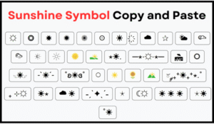 Sunshine Symbol Copy and Paste [☀🔅 ⋆⋅☼⋅]